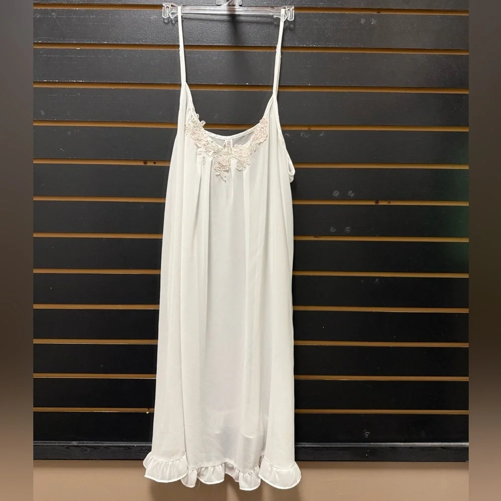 Gilligan & O’Malley Ivory Lace Sleep Dress Nightgown XL - Picture 1 of 3